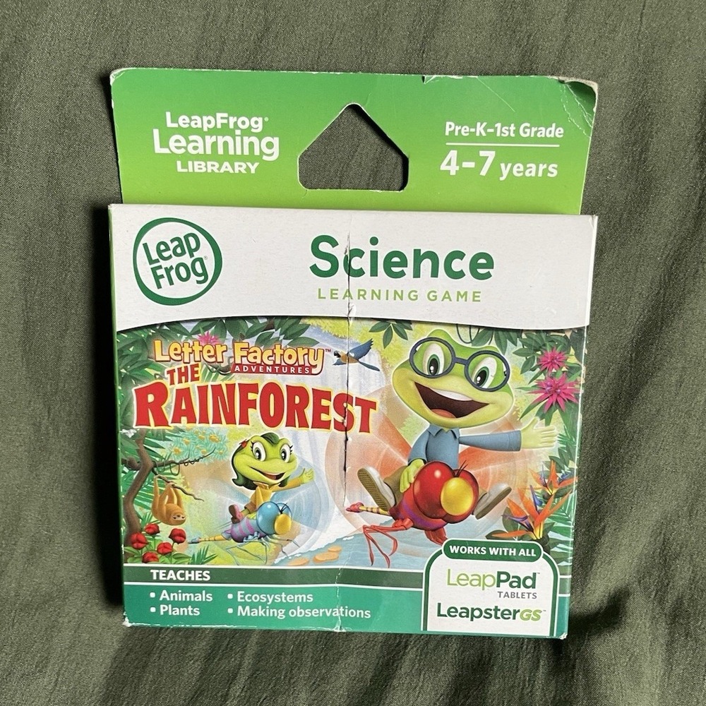 LeapFrog LeapPad Science Game Letter Factory Adventures: The Rainforest (2014)
